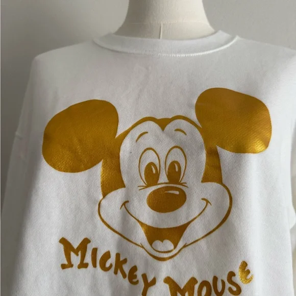 Uniqlo x Mickey Mouse Mickey Shines Long-Sleeve Sweatshirt Crewneck Sz M - Picture 3 of 7